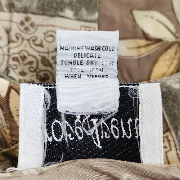 Vintage Grove Avenue Womens Button Front Top Size 5X 100% Silk Tropical Vacation - Picture 8 of 9